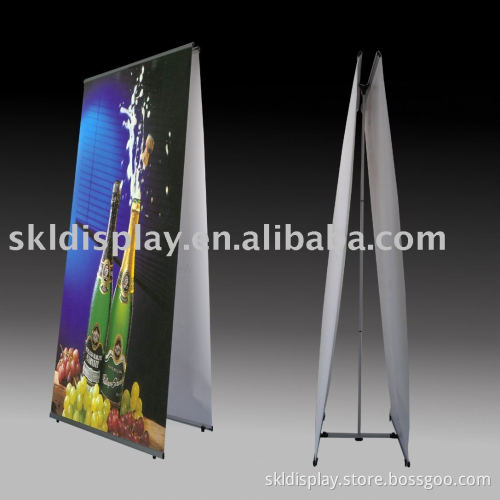 double L banner display stand